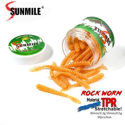 Sunmile Vinilo gusano para carpa y lubina