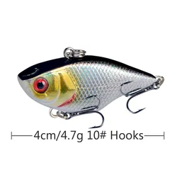 Señuelo duro ABS con anzuelos triples para pesca deportiva