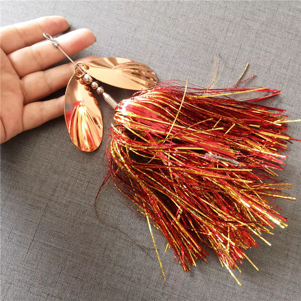 Señuelo Buzzbait Metal con lentejuelas - Jig Spinner - imagen 2