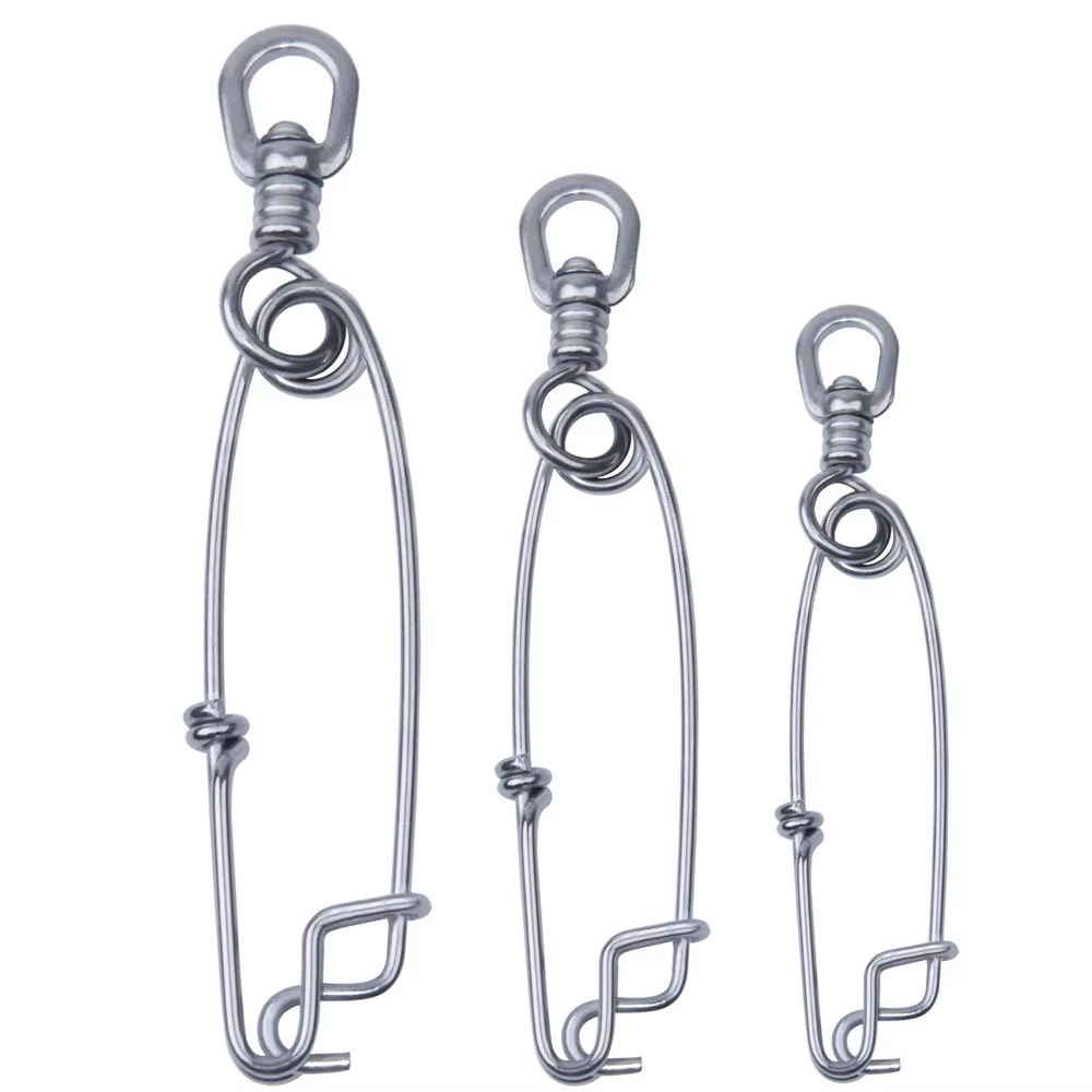Clips de presión acero inoxidable para pesca palangre