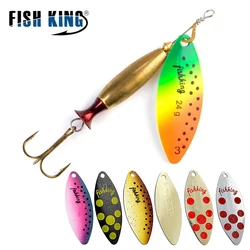FISH KING Señuelo giratorio de fundición para lubina