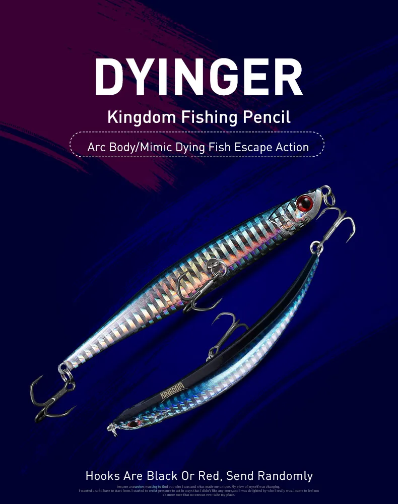 Señuelos de Pesca Kingdom flotantes tipo lápiz