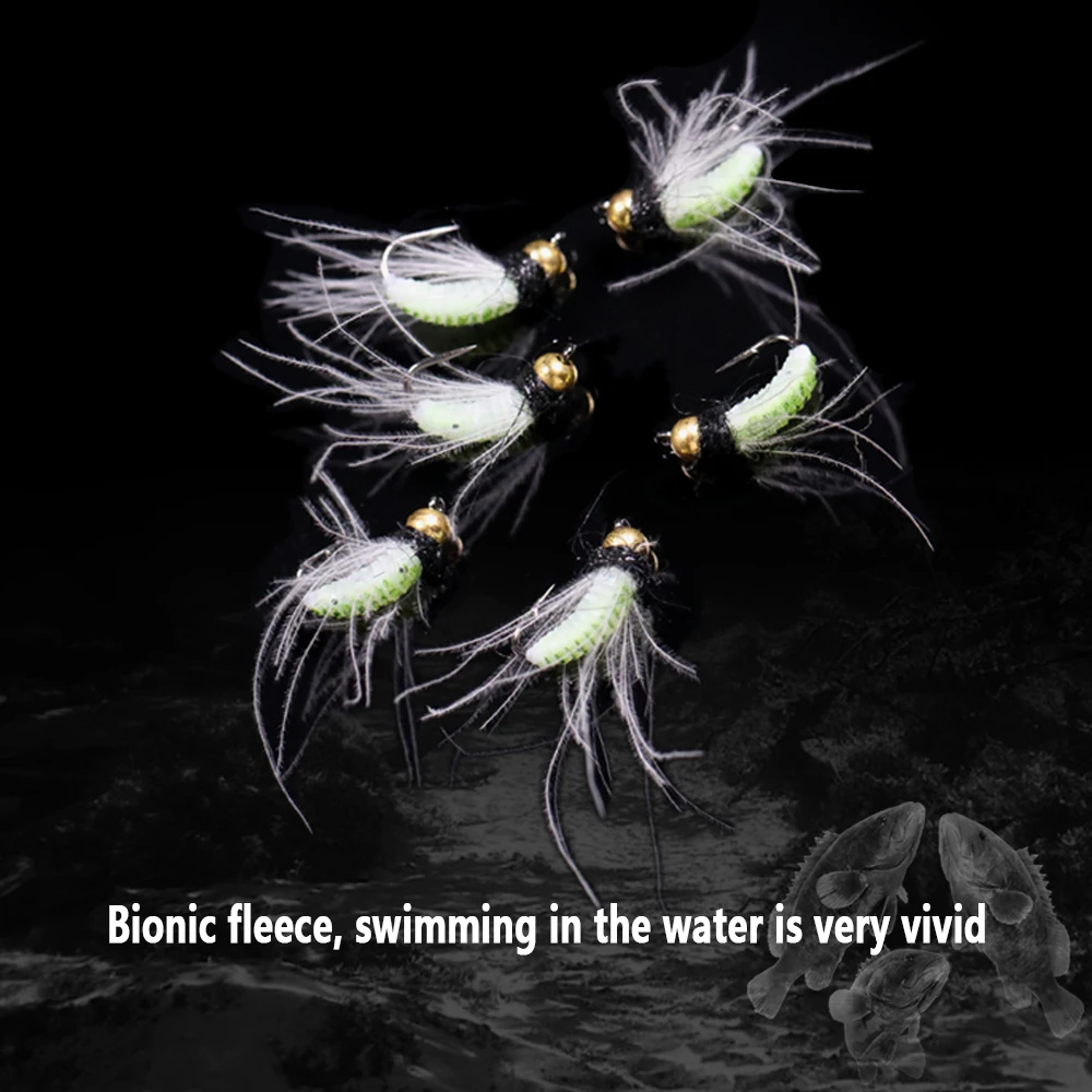 Bimoo Ninfa CDC Scud Beadhead - Hundimiento rápido - imagen 2