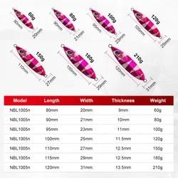 NOEBY Cuchara Metal Jigging Mar - Señuelos para depredadores