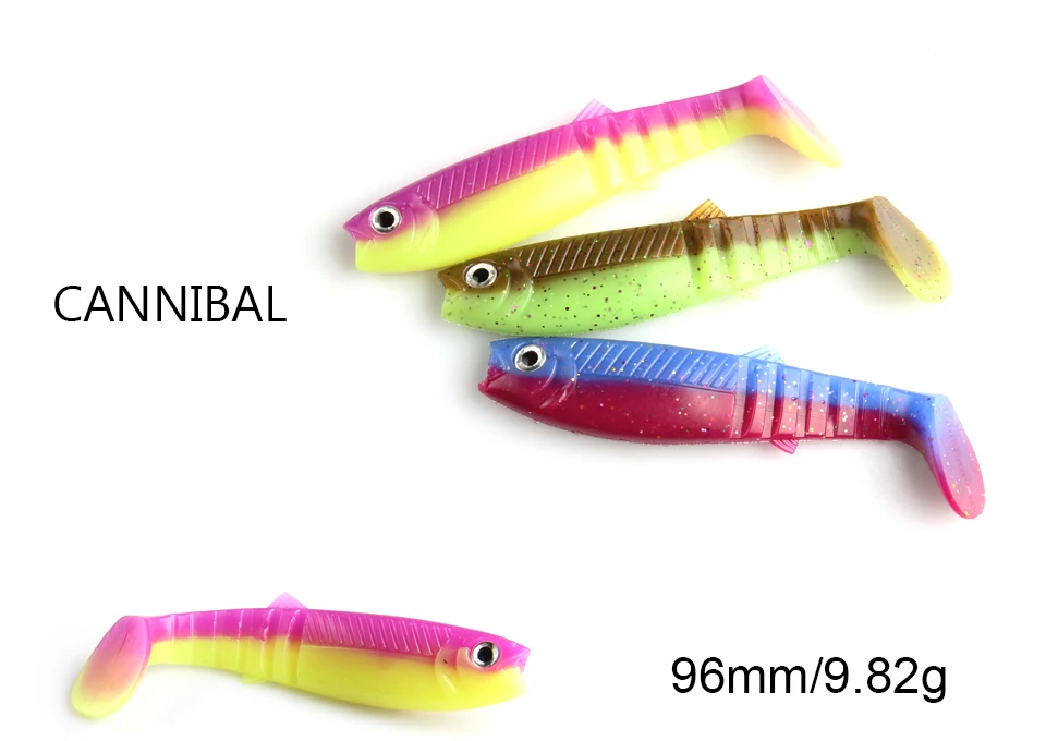 Señuelo caníbal Supercontinente con acabado bicolor y color 3D integrado