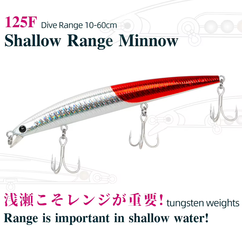 TsurinoYa DW72 – Cebo duro 125mm para pesca en agua salada - imagen 3