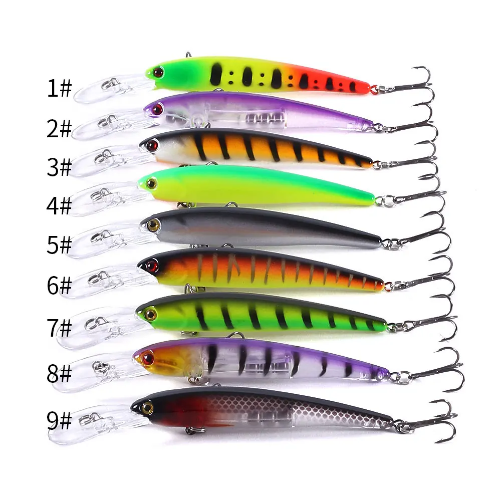 HENGJIA Minnow Bandits Wobbler - Señuelo duro para lucio y lubina - imagen 5