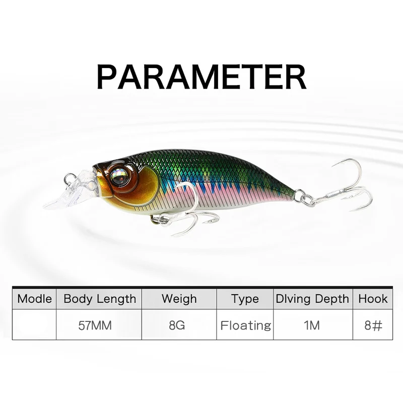 Señuelo Artificial Minnow Wobblers KMRESA