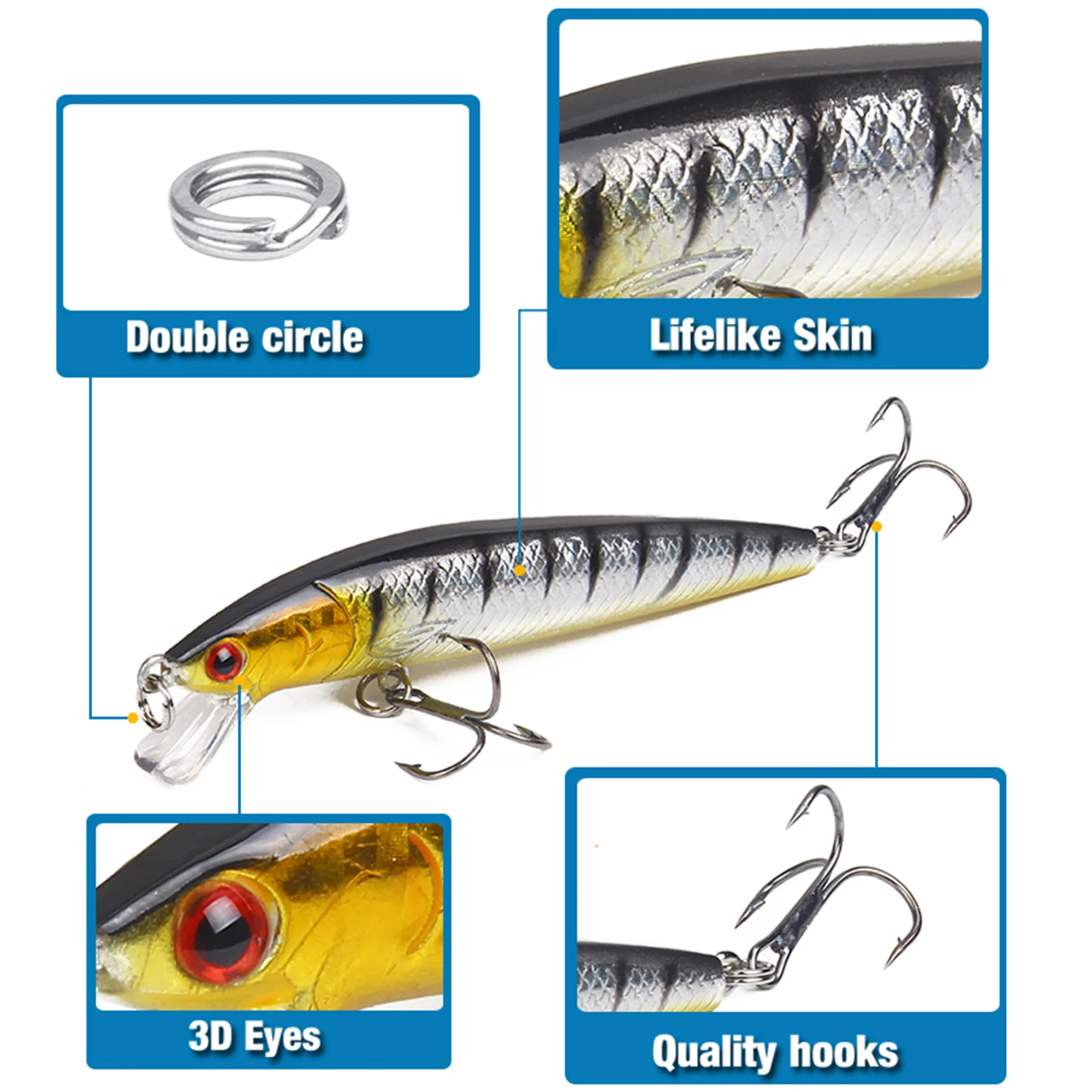 FELENHAI Crankbait flotante para carpas - Señuelo duro - imagen 3