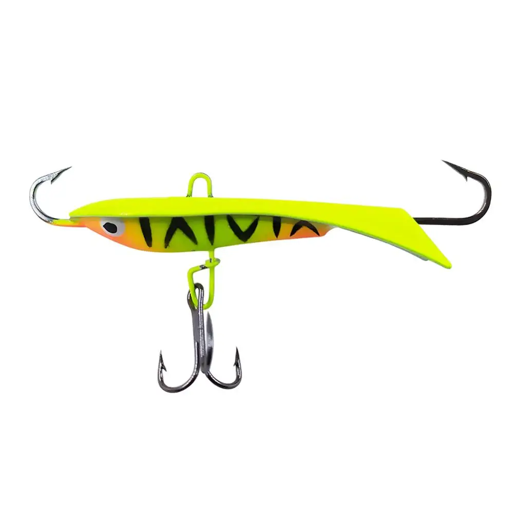 Señuelo equilibrador para pesca en hielo de metal con plantilla - imagen 4