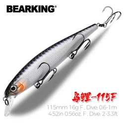 Bearking 115mm 16g Jerkbait Flotante – Para Lucio y Lubina