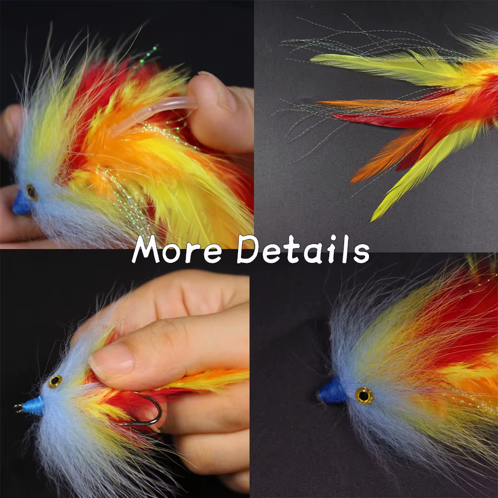 WIFREO Mosca de plumas en tubo para trucha, salmón, Steelhead y lucio - imagen 4