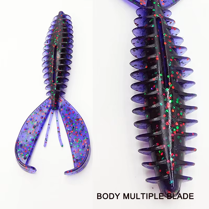 Crawler blando Chunk Craw ESFISHING 110mm hundimiento para bass - imagen 5
