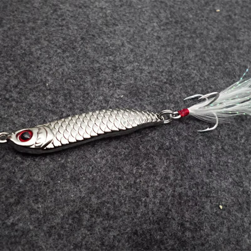 Señuelo cuchara curricán jigging superlarga – Metal - imagen 4