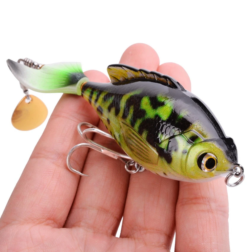 Popper realista con cola giratoria 9,5 cm 16,6g para lucio - imagen 4