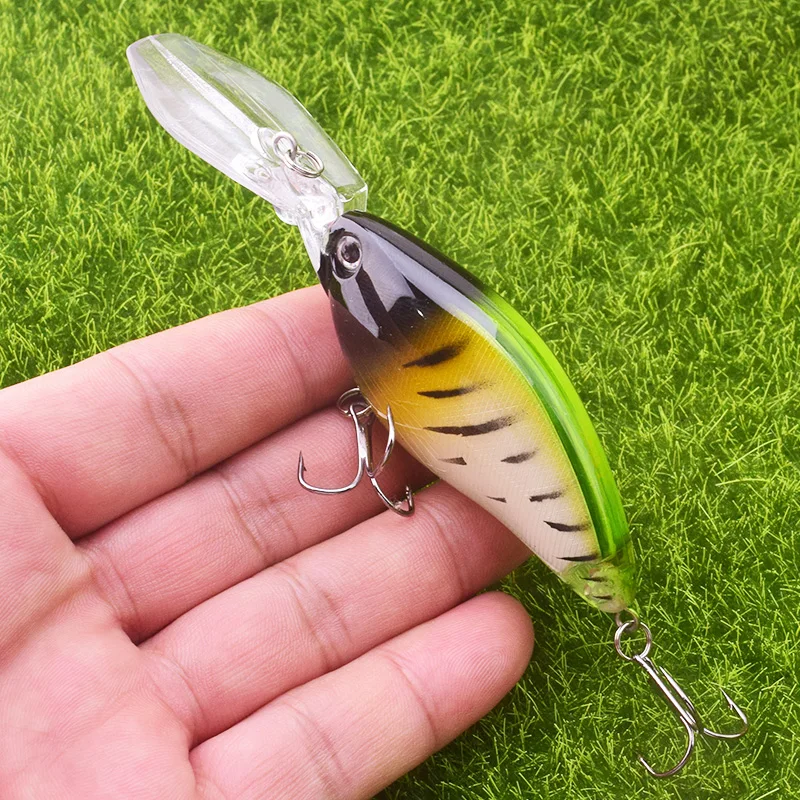 Wobblers grandes buceo rápido para lubina – Señuelos pesca manivela - imagen 5