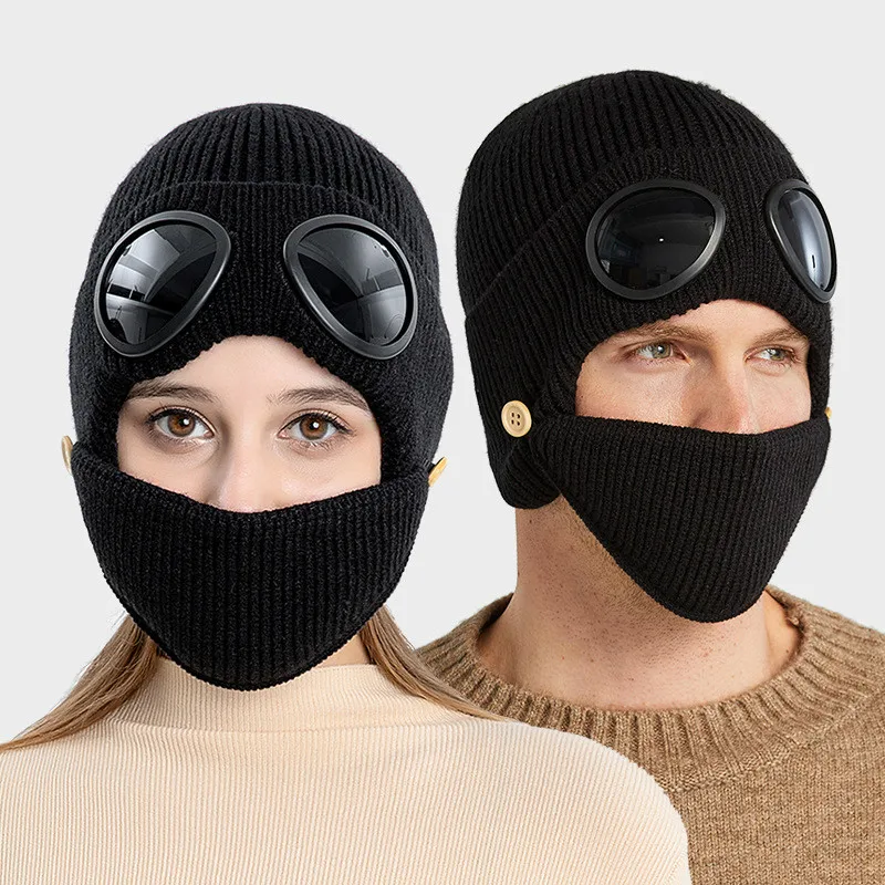 Gorro de punto coreano para mujer vista frontal