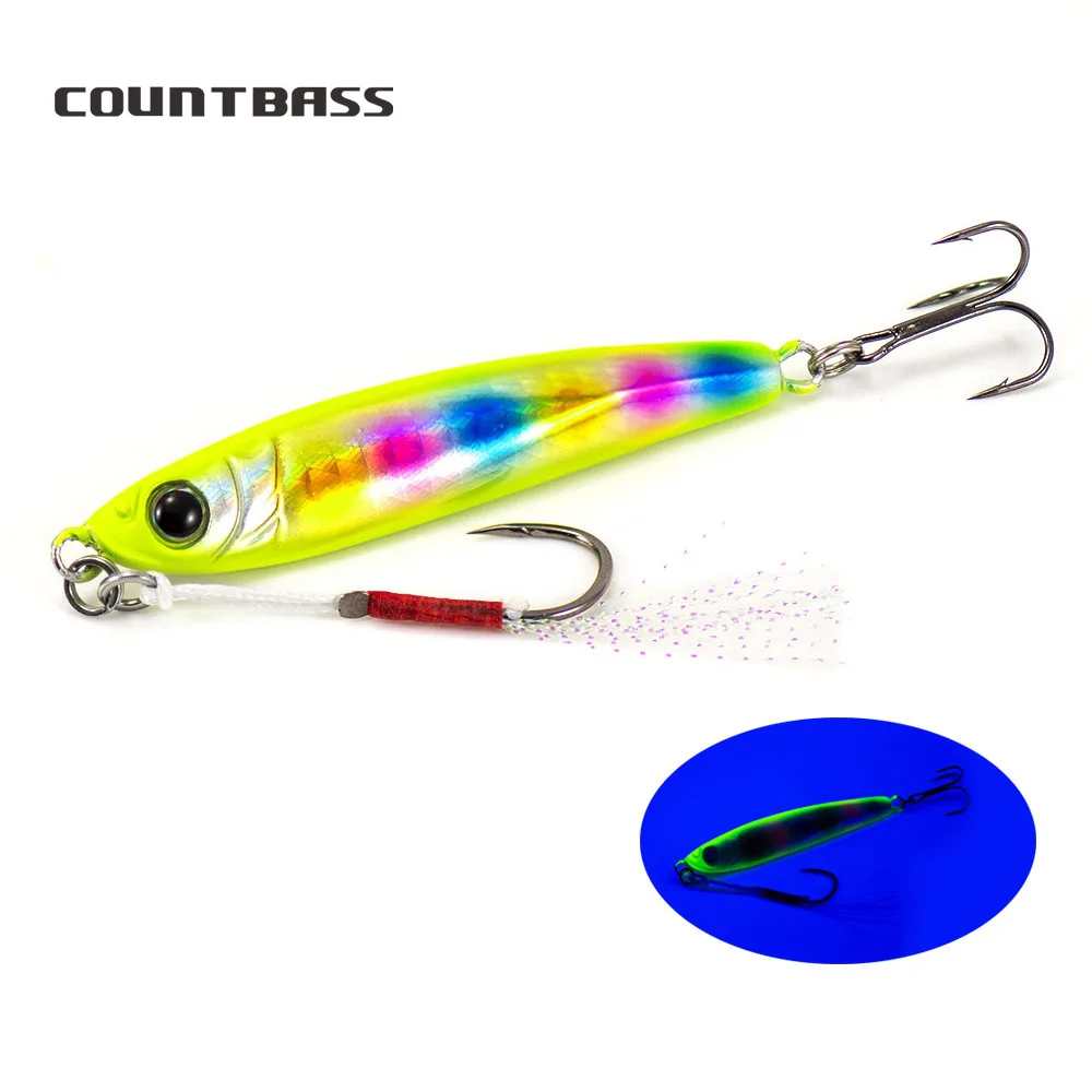 Jig metal con asistente UV – Countbass Sniper para pesca de fondo