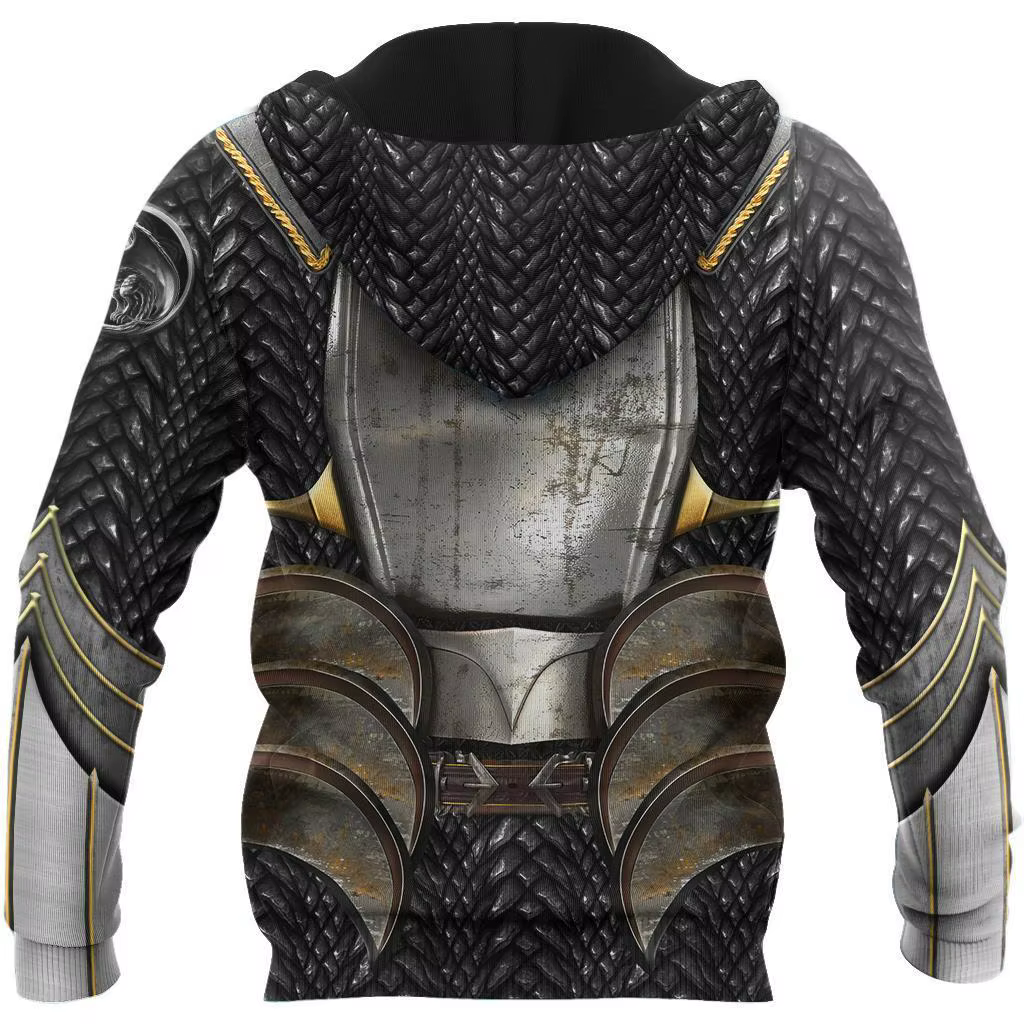Dragon Knight Amor 3D – Sudadera con capucha unisex otoño invierno