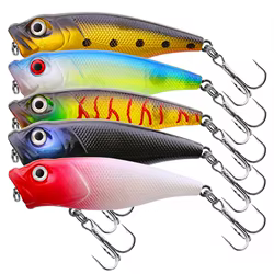 Boom Popper señuelo superficie 7cm 8,5g bolas de acero