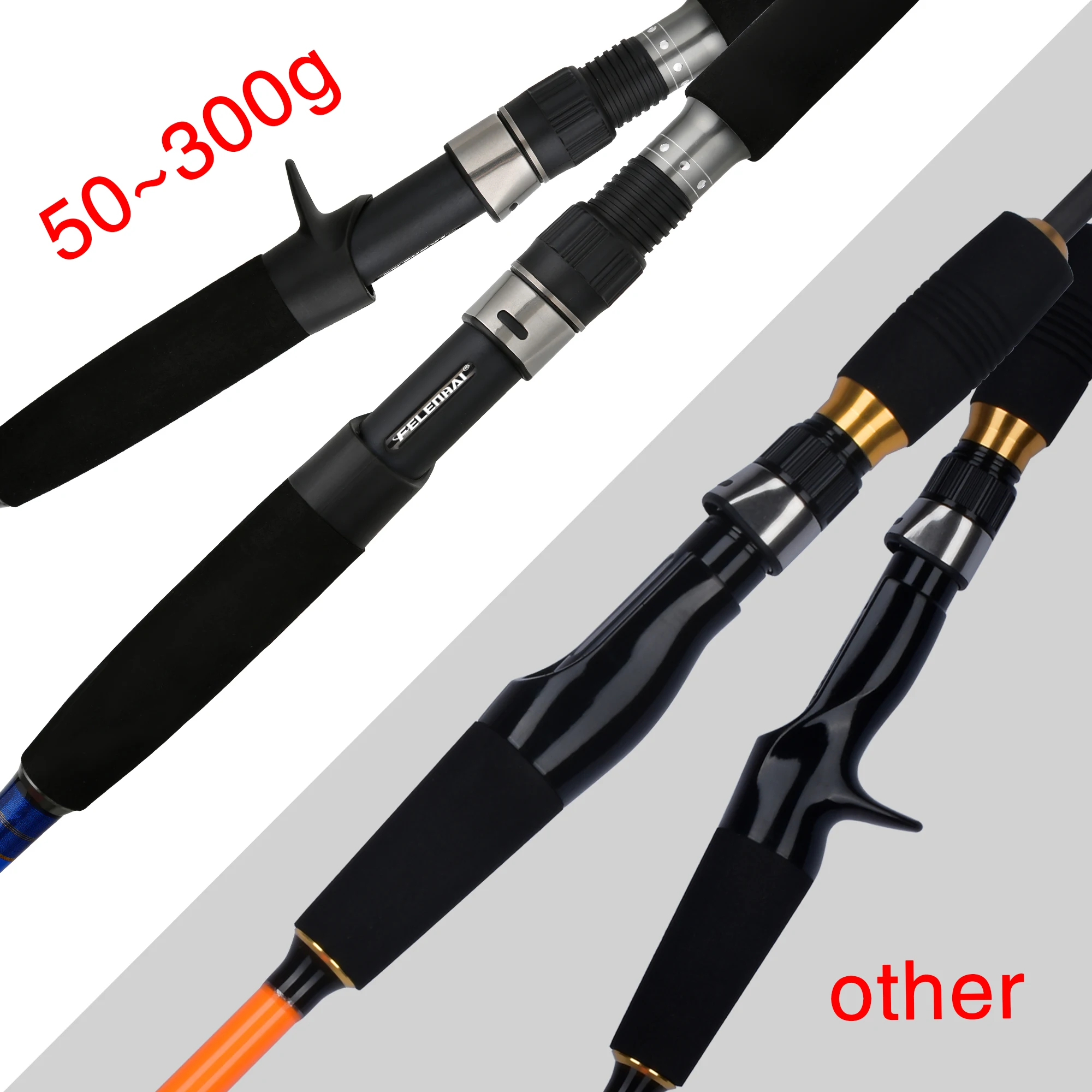 BIUTIFU Jigger Carbón – Rotador vertical barco 1,5-1,9m 10-300g
