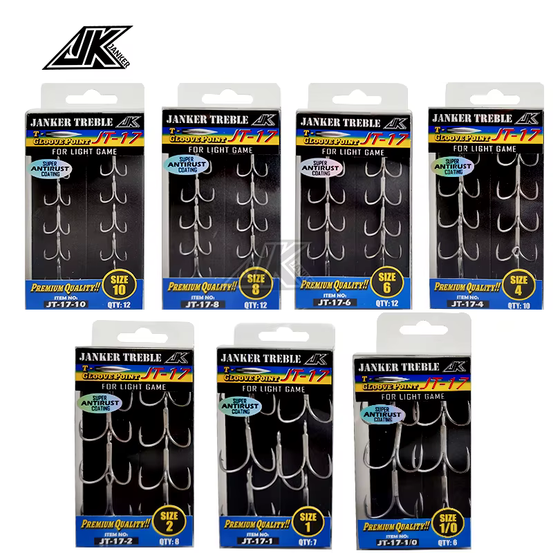 Anzuelo Triple JT-17 Acero Inoxidable para Pesca Ligera - imagen 5