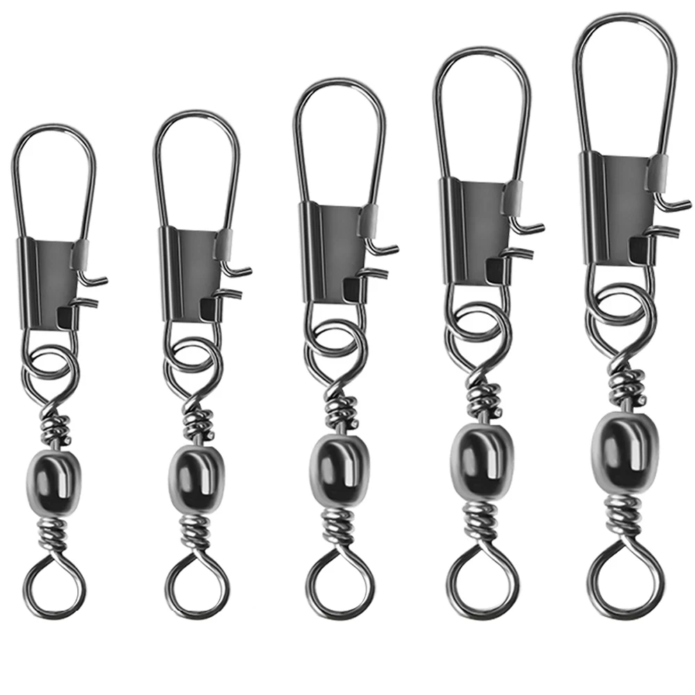 Conector giratorio de pesca en acero inoxidable