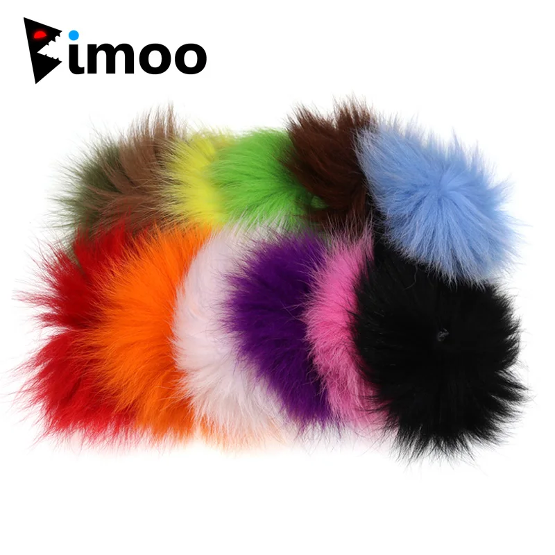 Bimoo Pelo de zorro polar para atado de moscas - Streamer Salmón - imagen 2