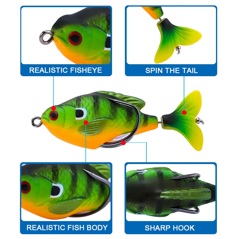 Señuelo giratorio para lucio 7,5 cm - 8,5g - imagen 2