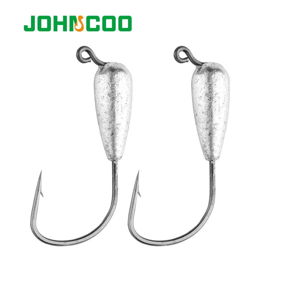 JOHNCOO Tube Jig Anzuelos para Lubina – Agua dulce y salada