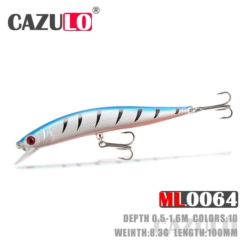Minnow Flotante 10cm 1,6g - Señuelo artificial 0,5-8,3m - imagen 2