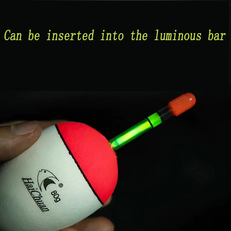 Flotador de burbujas luminoso EVA con tubo cebo para pesca mar y carpa - imagen 2