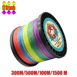 DAOUD Sedal Trenzado Multicolor PE para Pesca en Agua Salada