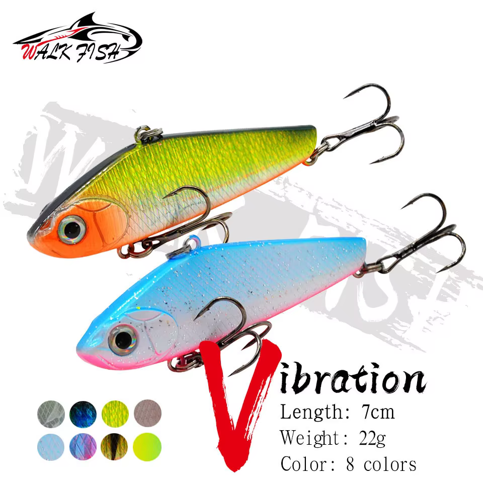 Crankbait Walk Fish 70mm 22g – Señuelo vibratorio para hielo - imagen 3