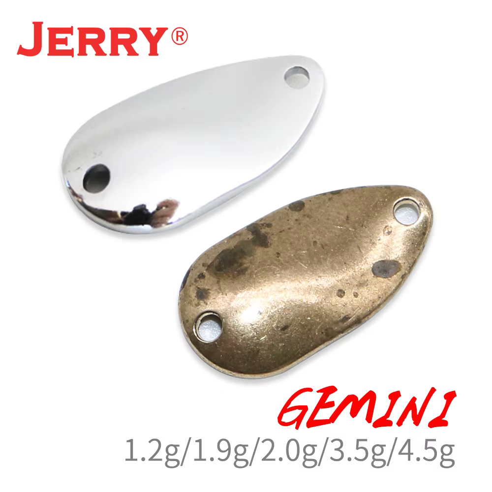Cuchara Micro Spinning Jerry Gemini sin pintar para trucha - imagen 5
