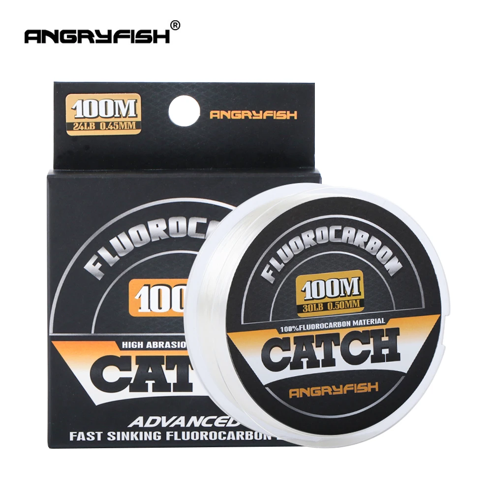 Angryfish Sedal de fluorocarbono - Linea transparente, ultrarresistente - imagen 2