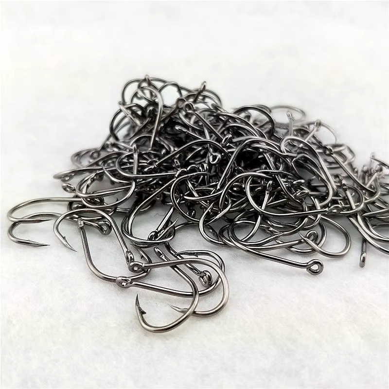 Anzuelo Jig para carpa, acero al carbono, con agujero y púas robustas - imagen 5
