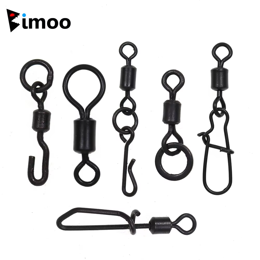 Bimoo Clip Cambio Rápido – Terminal negro mate para carpa - imagen 5