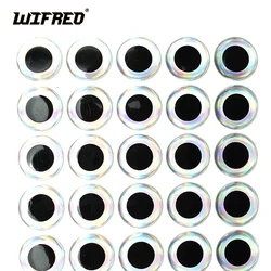 Ojos 3D para señuelos pesca Plata 3mm a 20mm