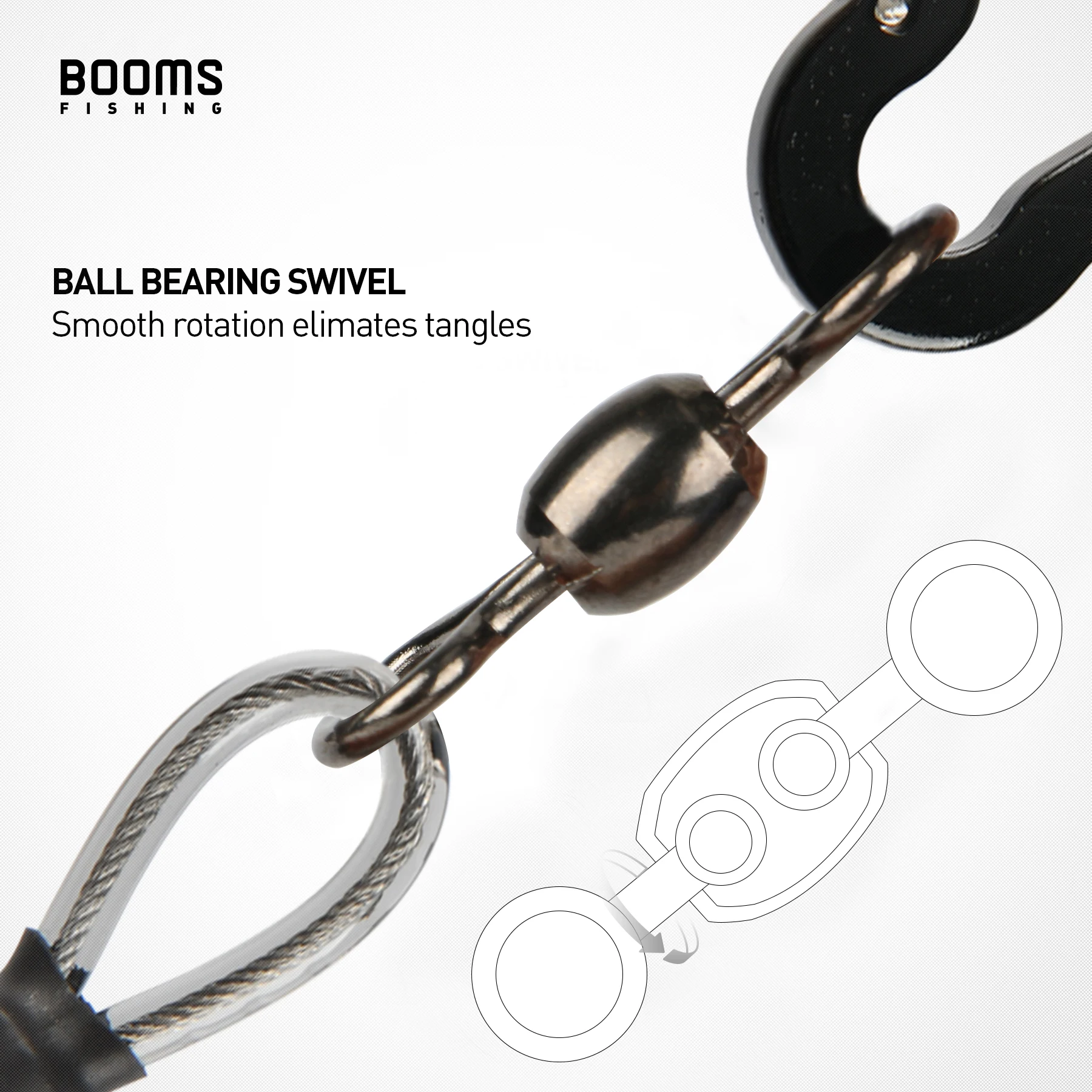 Booms Fishing T02RB1 Correa Elástica Resistente para Cañas – 2 m - imagen 2