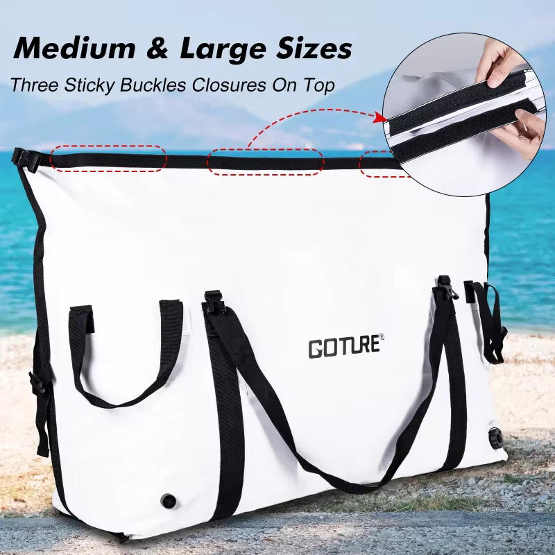 Goture Bolsa Térmica de Pesca Impermeable con Fondo Expandible - imagen 3