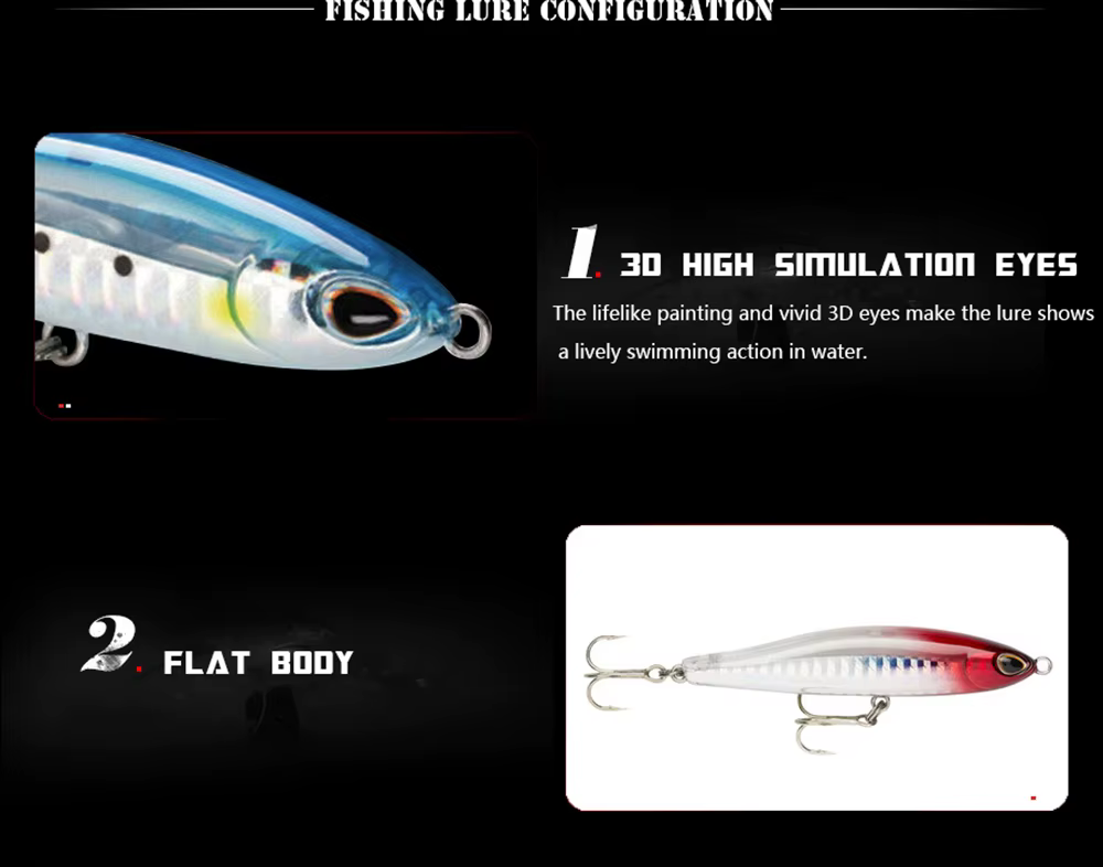 Señuelos artificiales para trolling en agua salada con varios colores disponibles
