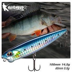 Hunthouse Señuelo de Pesca Jerkbait Flotante para Trucha y Lubina