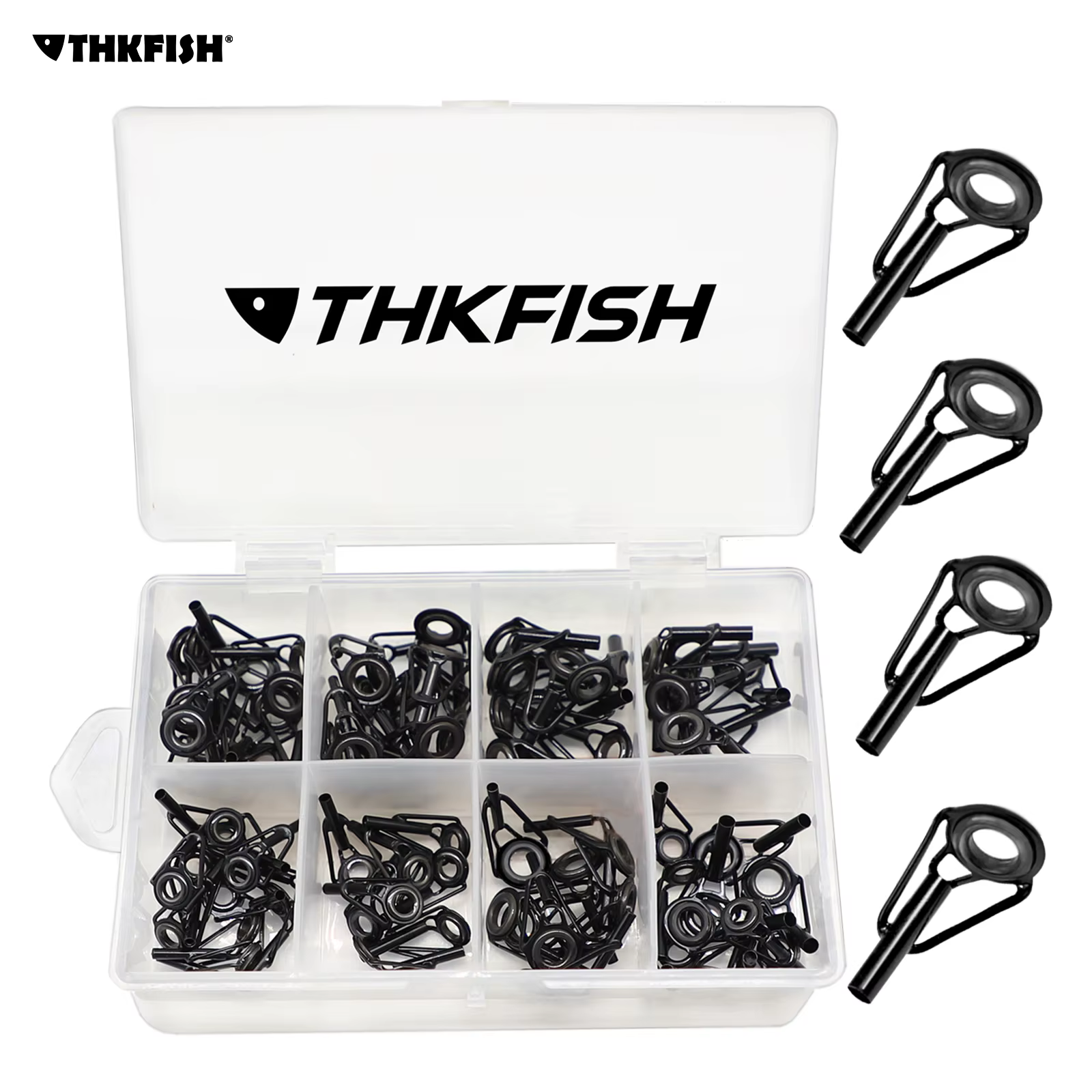 THKFISH Kit Reparación Puntas Caña de Pescar Acero Inoxidable - imagen 4