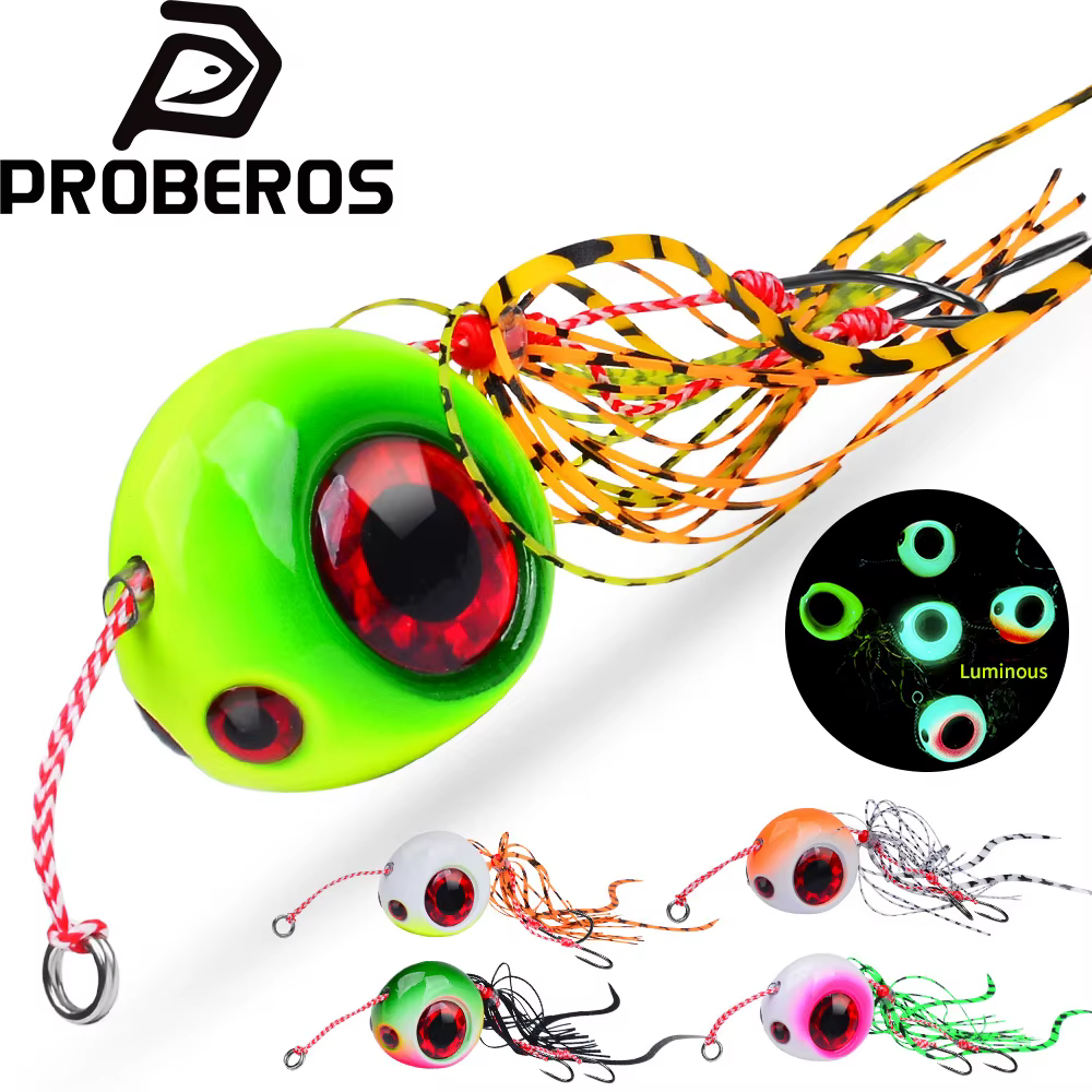 PROBEROS Señuelo Jig para Pesca en Agua Salada de Lubina - imagen 4