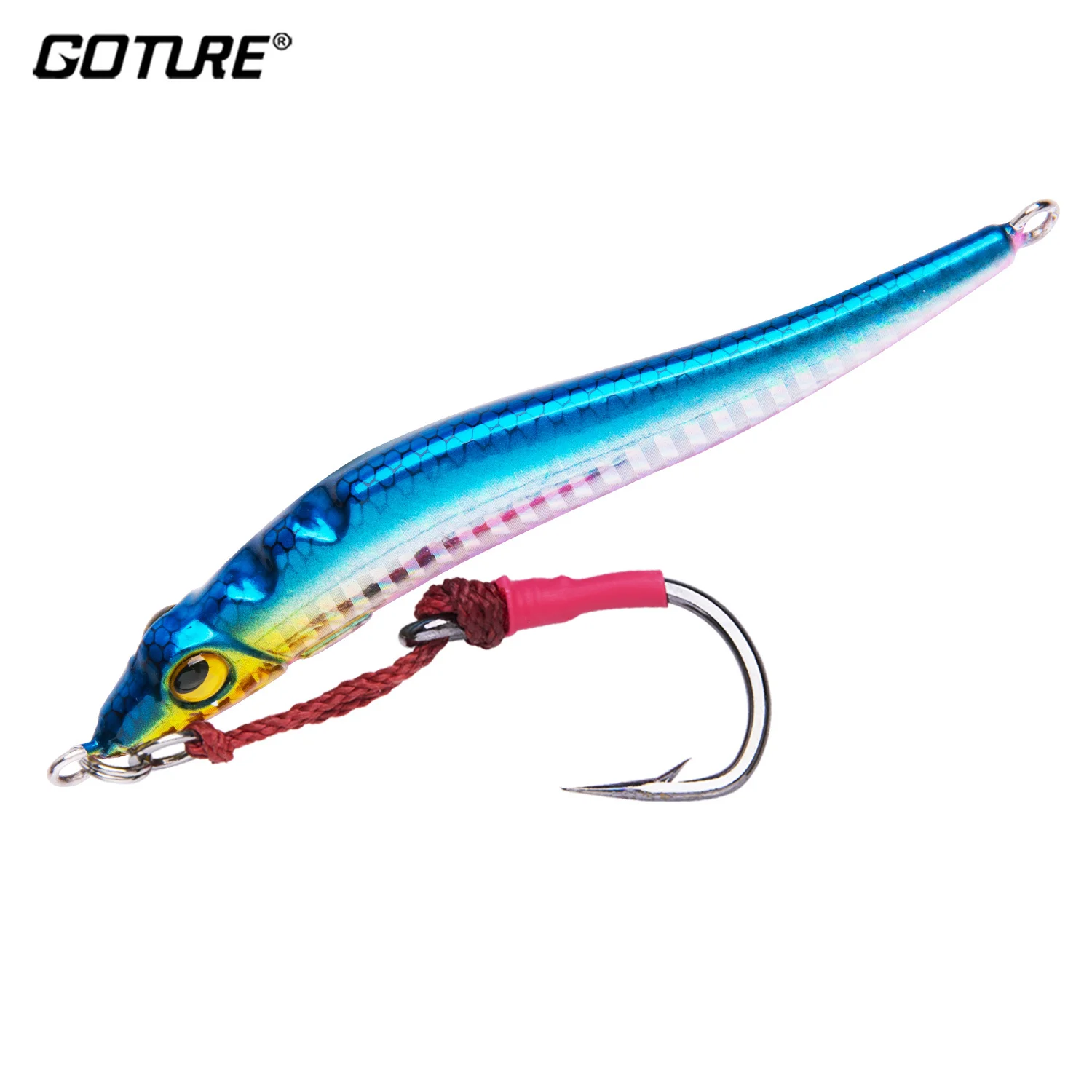 Goture Cuchara Jig para lance de costa con señuelo marino - imagen 3