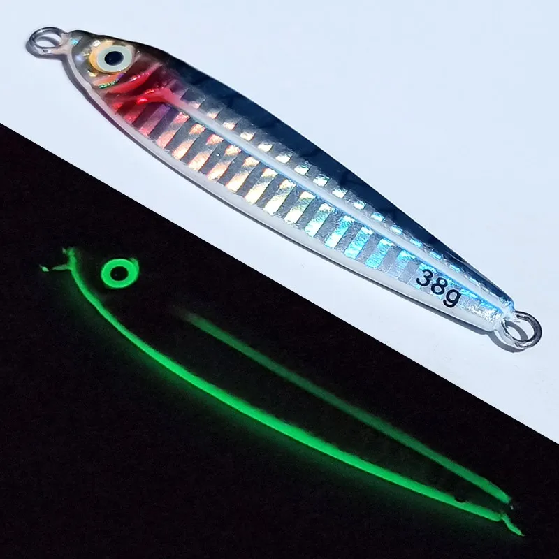 Seashore Jig de plomo lento para lubina y caballa con assist - imagen 3