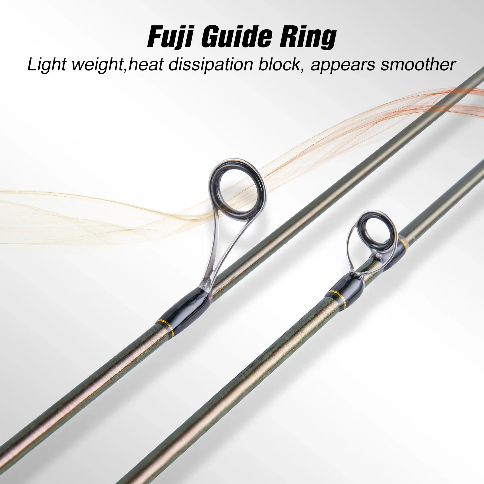 Caña ultraligera de carbono Goture con anillas Fuji para pesca - imagen 2