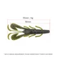 MUKUN Señuelo Vibe Craw cangrejo vinilo para lucio jigging - imagen 2
