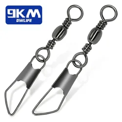 Giratorios de pesca acero inoxidable con broche para agua salada